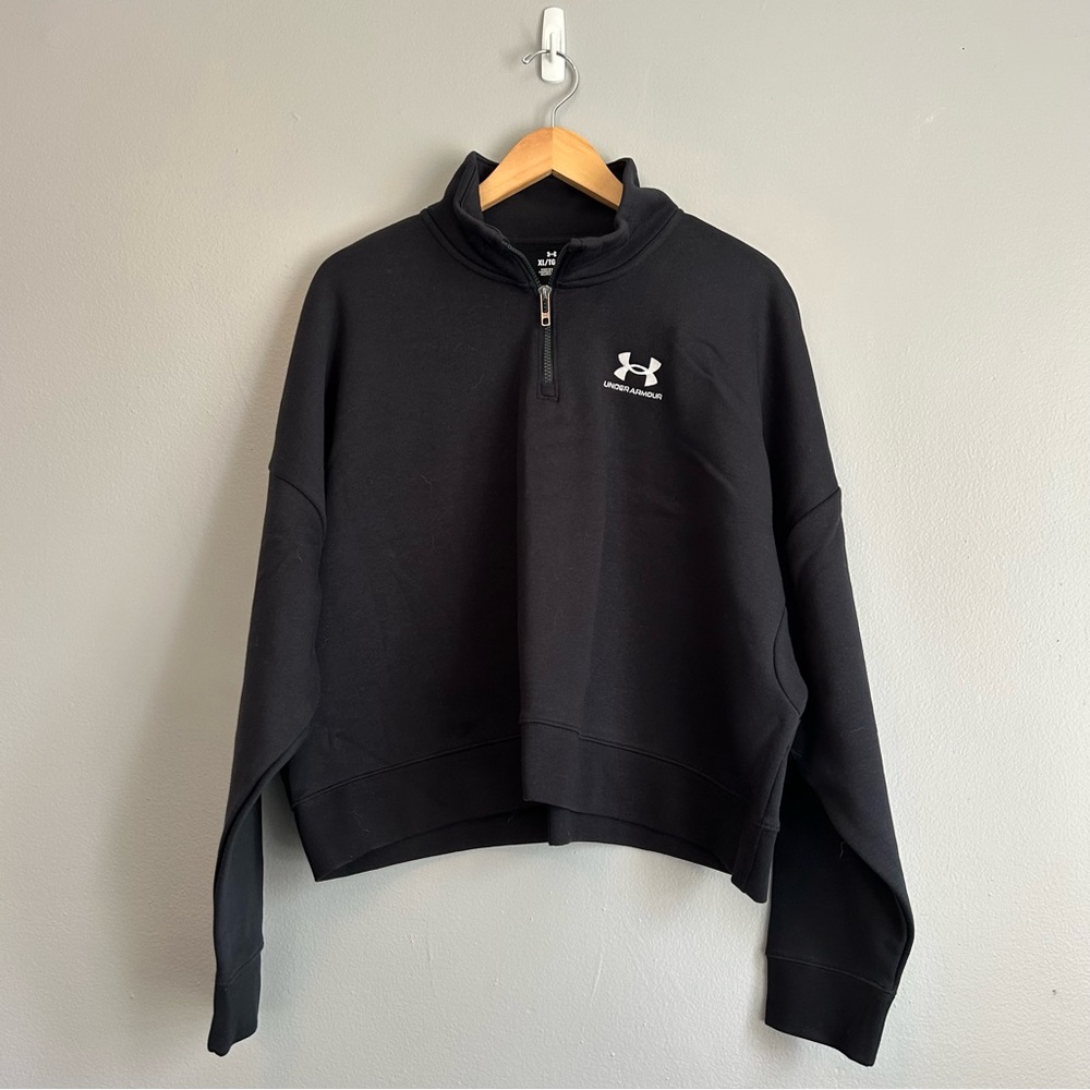 Under Armour Black Half-Zip Cowl Sweatshirt